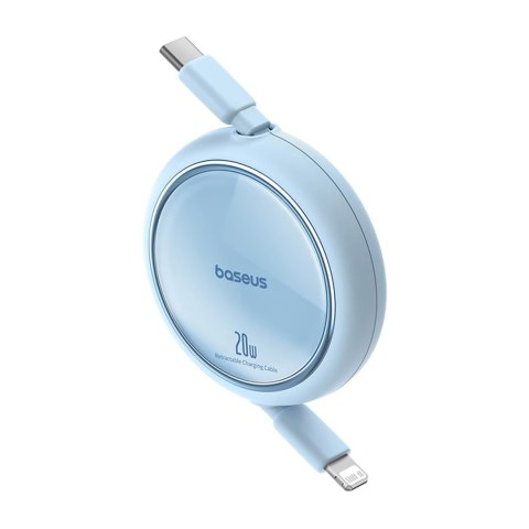 Kabel Baseus Free2Pull zwijany USB-C / Lightning 20W 1m - niebieski Kabel Baseus Free2Pull zwijany USB-C / Lightning 20W 1m - niebieski