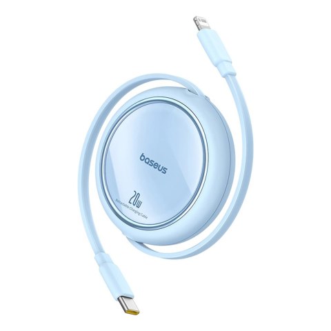 Kabel Baseus Free2Pull zwijany USB-C / Lightning 20W 1m - niebieski Kabel Baseus Free2Pull zwijany USB-C / Lightning 20W 1m - niebieski