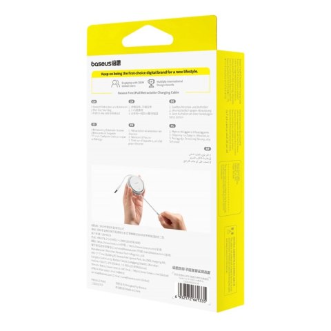 Kabel Baseus Free2Pull zwijany USB-C / Lightning 20W 1m - niebieski Kabel Baseus Free2Pull zwijany USB-C / Lightning 20W 1m - niebieski