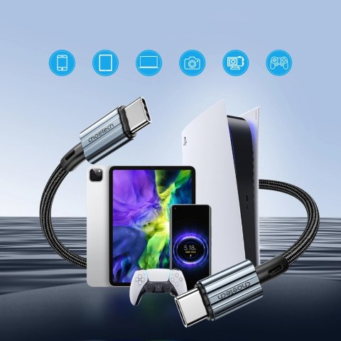 Kabel Choetech XCC-1014 USB-C / USB-C PD 60W - szary Kabel Choetech XCC-1014 USB-C / USB-C PD 60W - szary