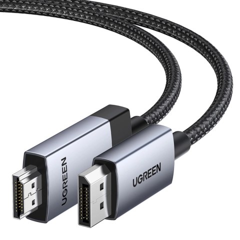 Kabel Ugreen DP119 25491 DisplayPort do HDMI 4K 60Hz 3m - szary Kabel Ugreen DP119 25491 DisplayPort do HDMI 4K 60Hz 3m - szary