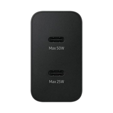Ładowarka Samsung Power Adapter Duo EP-T5020XBEGEU sieciowa 2x USB-C 50W - czarna Ładowarka Samsung Power Adapter Duo EP-T5020XBEGEU sieciowa 2x USB-C 50W - czarna