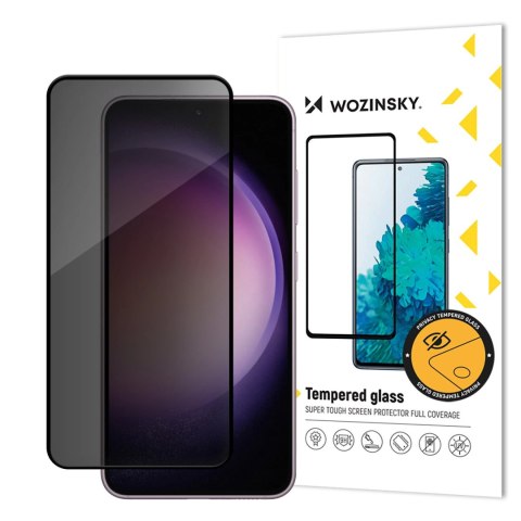 Szkło hartowane Wozinsky Privacy Glass prywatyzujące z filtrem anti-spy na Samsung Galaxy S24 Szkło hartowane Wozinsky Privacy Glass prywatyzujące z filtrem anti-spy na Samsung Galaxy S24