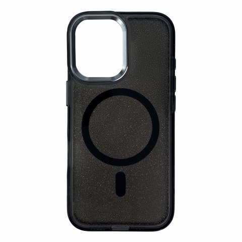 Etui Glitter Case MagSafe na iPhone 16 Plus - czarne z brokatem Etui Glitter Case MagSafe na iPhone 16 Plus - czarne z brokatem