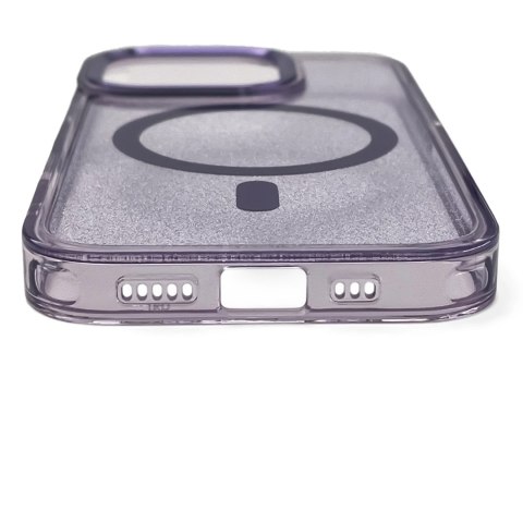 Etui Glitter Case MagSafe na iPhone 16 - fioletowe z brokatem Etui Glitter Case MagSafe na iPhone 16 - fioletowe z brokatem