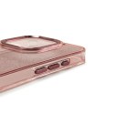 Etui Glitter Case na iPhone 16 Pro Max - różowe z brokatem