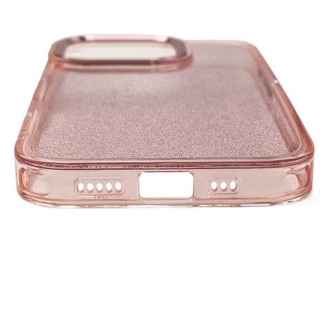 Etui Glitter Case na iPhone 16 Pro Max - różowe z brokatem Etui Glitter Case na iPhone 16 Pro Max - różowe z brokatem