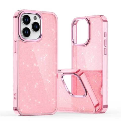 Etui Glitter Case na iPhone 16 Pro Max - różowe z brokatem Etui Glitter Case na iPhone 16 Pro Max - różowe z brokatem