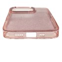 Etui Glitter Case na iPhone 16 Pro - różowe z brokatem