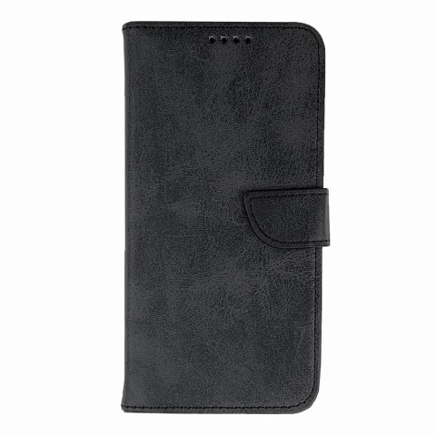 Etui Leather Book Case na iPhone 16 - czarne Etui Leather Book Case na iPhone 16 - czarne