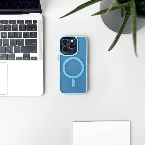 Etui Magnetic Collection MagSafe na iPhone 16 Plus - jasnoniebieskie Etui Magnetic Collection MagSafe na iPhone 16 Plus - jasnoniebieskie
