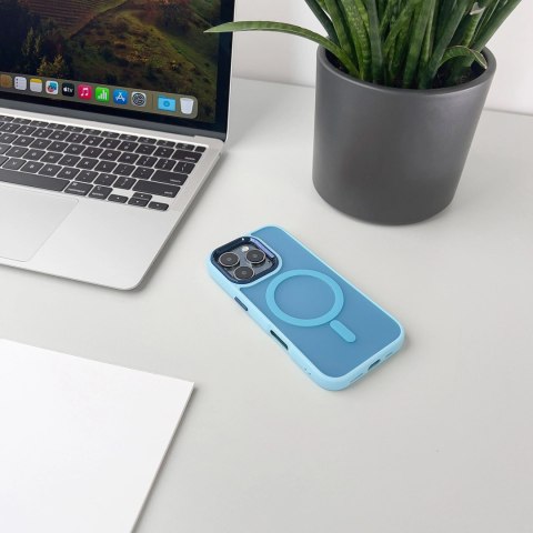 Etui Magnetic Collection MagSafe na iPhone 16 Plus - jasnoniebieskie Etui Magnetic Collection MagSafe na iPhone 16 Plus - jasnoniebieskie