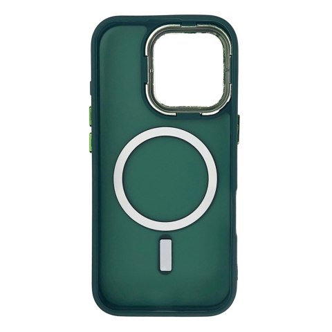Etui Magnetic Collection MagSafe na iPhone 16 Pro Max - ciemnozielone Etui Magnetic Collection MagSafe na iPhone 16 Pro Max - ciemnozielone