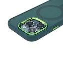 Etui Magnetic Collection MagSafe na iPhone 16 Pro Max - ciemnozielone