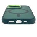 Etui Magnetic Collection MagSafe na iPhone 16 Pro Max - ciemnozielone