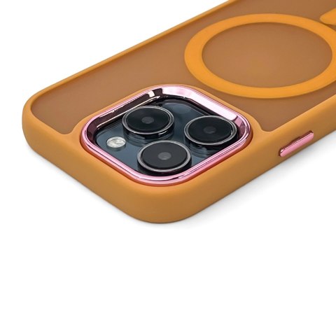 Etui Magnetic Collection MagSafe na iPhone 16 Pro Max - pomarańczowe Etui Magnetic Collection MagSafe na iPhone 16 Pro Max - pomarańczowe