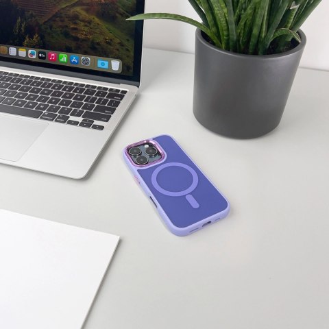 Etui Magnetic Collection MagSafe na iPhone 16 Pro - fioletowe Etui Magnetic Collection MagSafe na iPhone 16 Pro - fioletowe