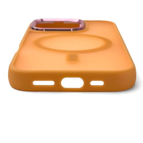 Etui Magnetic Collection MagSafe na iPhone 16 Pro - pomarańczowe Etui Magnetic Collection MagSafe na iPhone 16 Pro - pomarańczowe