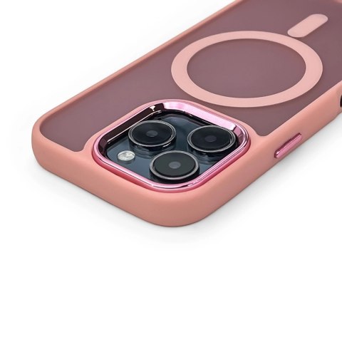 Etui Magnetic Collection MagSafe na iPhone 16 Pro - różowe Etui Magnetic Collection MagSafe na iPhone 16 Pro - różowe