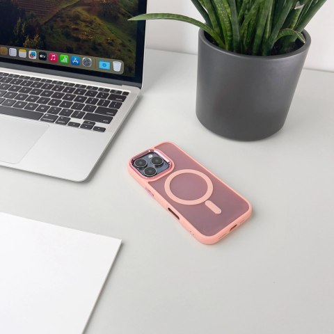 Etui Magnetic Collection MagSafe na iPhone 16 Pro - różowe Etui Magnetic Collection MagSafe na iPhone 16 Pro - różowe