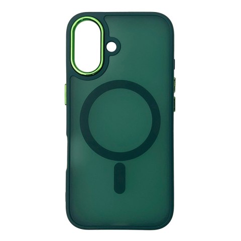 Etui Magnetic Collection MagSafe na iPhone 16 - ciemnozielone Etui Magnetic Collection MagSafe na iPhone 16 - ciemnozielone