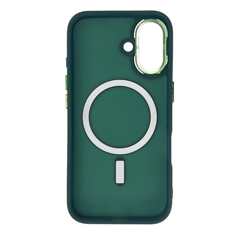 Etui Magnetic Collection MagSafe na iPhone 16 - ciemnozielone Etui Magnetic Collection MagSafe na iPhone 16 - ciemnozielone