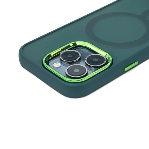 Etui Magnetic Collection MagSafe na iPhone 16 - ciemnozielone Etui Magnetic Collection MagSafe na iPhone 16 - ciemnozielone