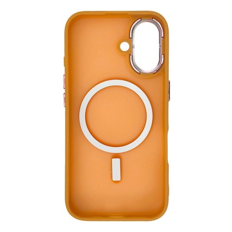 Etui Magnetic Collection MagSafe na iPhone 16 - pomarańczowe Etui Magnetic Collection MagSafe na iPhone 16 - pomarańczowe