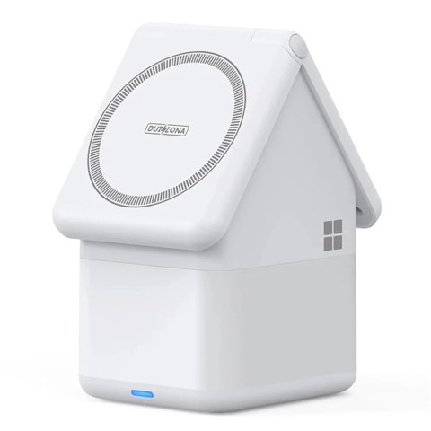 Ładowarka indukcyjna Duzzona W20 15W 4w1 do iPhone / AirPods / Apple Watch z lampką nocną - biała Ładowarka indukcyjna Duzzona W20 15W 4w1 do iPhone / AirPods / Apple Watch z lampką nocną - biała