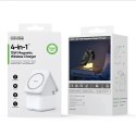 Ładowarka indukcyjna Duzzona W20 15W 4w1 do iPhone / AirPods / Apple Watch z lampką nocną - biała Ładowarka indukcyjna Duzzona W20 15W 4w1 do iPhone / AirPods / Apple Watch z lampką nocną - biała