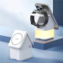 Ładowarka indukcyjna Duzzona W20 15W 4w1 do iPhone / AirPods / Apple Watch z lampką nocną - biała Ładowarka indukcyjna Duzzona W20 15W 4w1 do iPhone / AirPods / Apple Watch z lampką nocną - biała