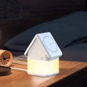 Ładowarka indukcyjna Duzzona W20 15W 4w1 do iPhone / AirPods / Apple Watch z lampką nocną - biała Ładowarka indukcyjna Duzzona W20 15W 4w1 do iPhone / AirPods / Apple Watch z lampką nocną - biała