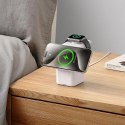 Ładowarka indukcyjna Duzzona W20 15W 4w1 do iPhone / AirPods / Apple Watch z lampką nocną - biała Ładowarka indukcyjna Duzzona W20 15W 4w1 do iPhone / AirPods / Apple Watch z lampką nocną - biała