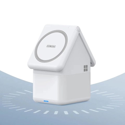 Ładowarka indukcyjna Duzzona W20 15W 4w1 do iPhone / AirPods / Apple Watch z lampką nocną - biała Ładowarka indukcyjna Duzzona W20 15W 4w1 do iPhone / AirPods / Apple Watch z lampką nocną - biała