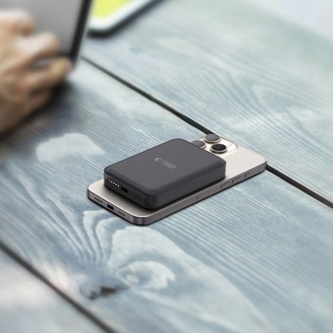 Powerbank Tech-Protect LifeMag PB11 z MagSafe 10000mAh 15W port USB-C - czarny + kabel USB-C Powerbank Tech-Protect LifeMag PB11 z MagSafe 10000mAh 15W port USB-C - czarny + kabel USB-C