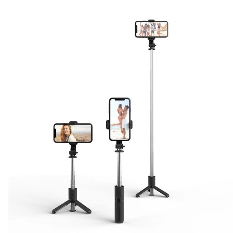 Selfie stick Tech-Protect L02S Bluetooth z tripodem do 72cm - czarny Selfie stick Tech-Protect L02S Bluetooth z tripodem do 72cm - czarny