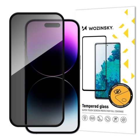 Szkło hartowane Wozinsky Privacy Glass prywatyzujące z filtrem anti-spy na iPhone 16 Plus Szkło hartowane Wozinsky Privacy Glass prywatyzujące z filtrem anti-spy na iPhone 16 Plus