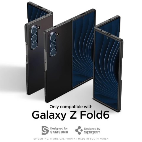 Etui Spigen Airskin na Samsung Galaxy Z Fold 6 - czarne Etui Spigen Airskin na Samsung Galaxy Z Fold 6 - czarne
