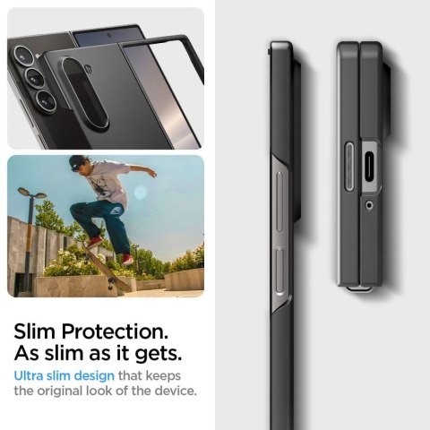 Etui Spigen Airskin na Samsung Galaxy Z Fold 6 - czarne Etui Spigen Airskin na Samsung Galaxy Z Fold 6 - czarne