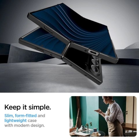 Etui Spigen Airskin na Samsung Galaxy Z Fold 6 - czarne Etui Spigen Airskin na Samsung Galaxy Z Fold 6 - czarne