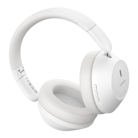 Słuchawki bezprzewodowe Baseus Bass 30 Max nauszne Bluetooth 5.3 - białe Słuchawki bezprzewodowe Baseus Bass 30 Max nauszne Bluetooth 5.3 - białe