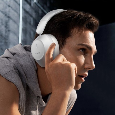 Słuchawki bezprzewodowe Baseus Bass 30 Max nauszne Bluetooth 5.3 - białe Słuchawki bezprzewodowe Baseus Bass 30 Max nauszne Bluetooth 5.3 - białe