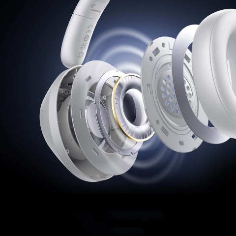 Słuchawki bezprzewodowe Baseus Bass 30 Max nauszne Bluetooth 5.3 - białe Słuchawki bezprzewodowe Baseus Bass 30 Max nauszne Bluetooth 5.3 - białe