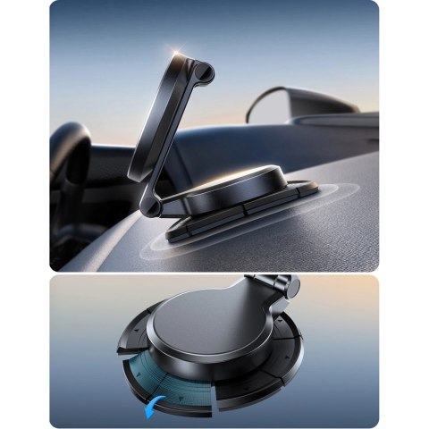 Uchwyt Joyroom JR-ZS408 magnetyczny z ładowarką indukcyjną 15W na kokpit samochodowy - czarny Uchwyt Joyroom JR-ZS408 magnetyczny z ładowarką indukcyjną 15W na kokpit samochodowy - czarny