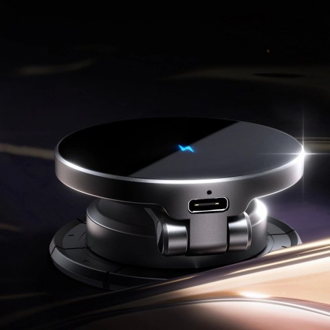 Uchwyt Joyroom JR-ZS408 magnetyczny z ładowarką indukcyjną 15W na kokpit samochodowy - czarny Uchwyt Joyroom JR-ZS408 magnetyczny z ładowarką indukcyjną 15W na kokpit samochodowy - czarny