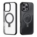 Etui Dux Ducis Aimo Mag z MagSafe i podstawką na iPhone 16 Pro - czarne Etui Dux Ducis Aimo Mag z MagSafe i podstawką na iPhone 16 Pro - czarne