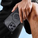 Etui Dux Ducis Aimo Mag z MagSafe i podstawką na iPhone 16 Pro - czarne Etui Dux Ducis Aimo Mag z MagSafe i podstawką na iPhone 16 Pro - czarne