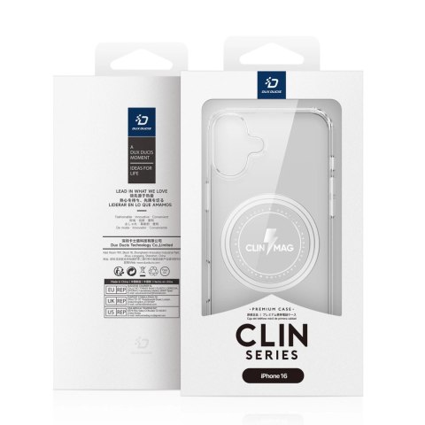 Etui Dux Ducis Clin Mag z MagSafe na iPhone 16 - przezroczyste Etui Dux Ducis Clin Mag z MagSafe na iPhone 16 - przezroczyste