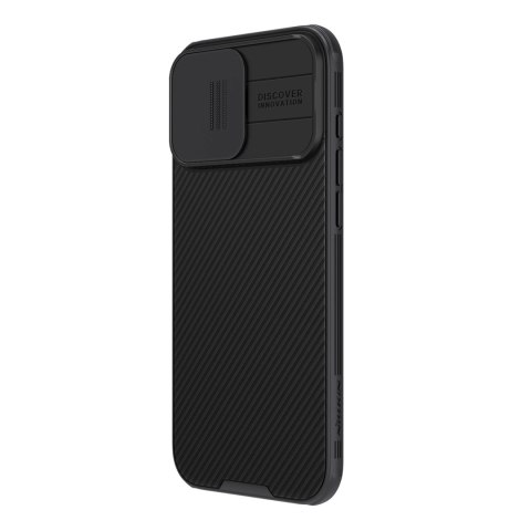 Etui Nillkin CamShield Pro Case na iPhone 16 Pro Max z osłoną na aparat - czarne Etui Nillkin CamShield Pro Case na iPhone 16 Pro Max z osłoną na aparat - czarne