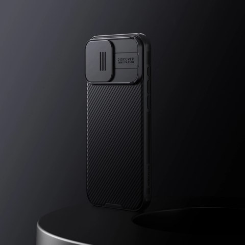 Etui Nillkin CamShield Pro Case na iPhone 16 Pro Max z osłoną na aparat - czarne Etui Nillkin CamShield Pro Case na iPhone 16 Pro Max z osłoną na aparat - czarne